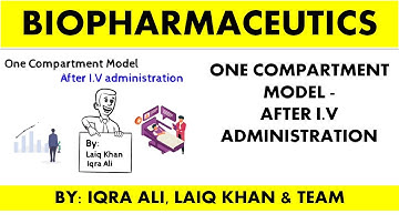 BIOPHARMACEUTICS -LEC # 2: ONE COMPARTMENT MODEL - AFTER I.V ADMINISTRATION
