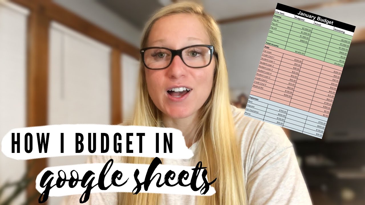 HOW TO BUDGET IN GOOGLE SHEETS Monthly Budget Tutorial In Google 
