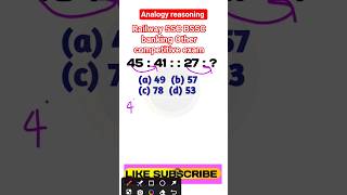 Analogy reasoning tricks #shorts #rrb #ssc #bssc #defence