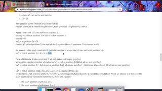 Famous number permutations with constraints (solved with java programs and math) Net Worth