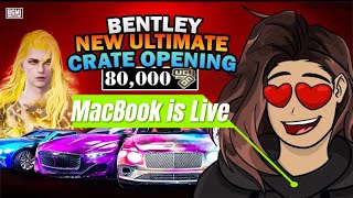 Create Opening UC 80,000 Bentley #bgmi#battlegroundsmobileindia #lolzzzgaming #crateopening #bentley