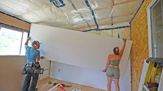 Drywall In The Addition | My First Big Harvest From The Garden