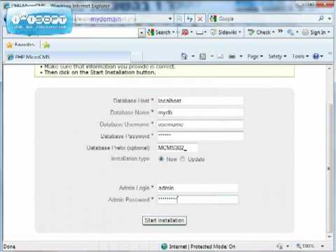 ApPHP Micro CMS - Installation Tutorial