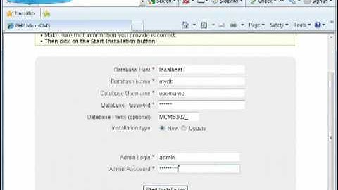 ApPHP Micro CMS - Installation Tutorial
