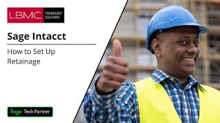 How To Configure Retainage in Sage Intacct