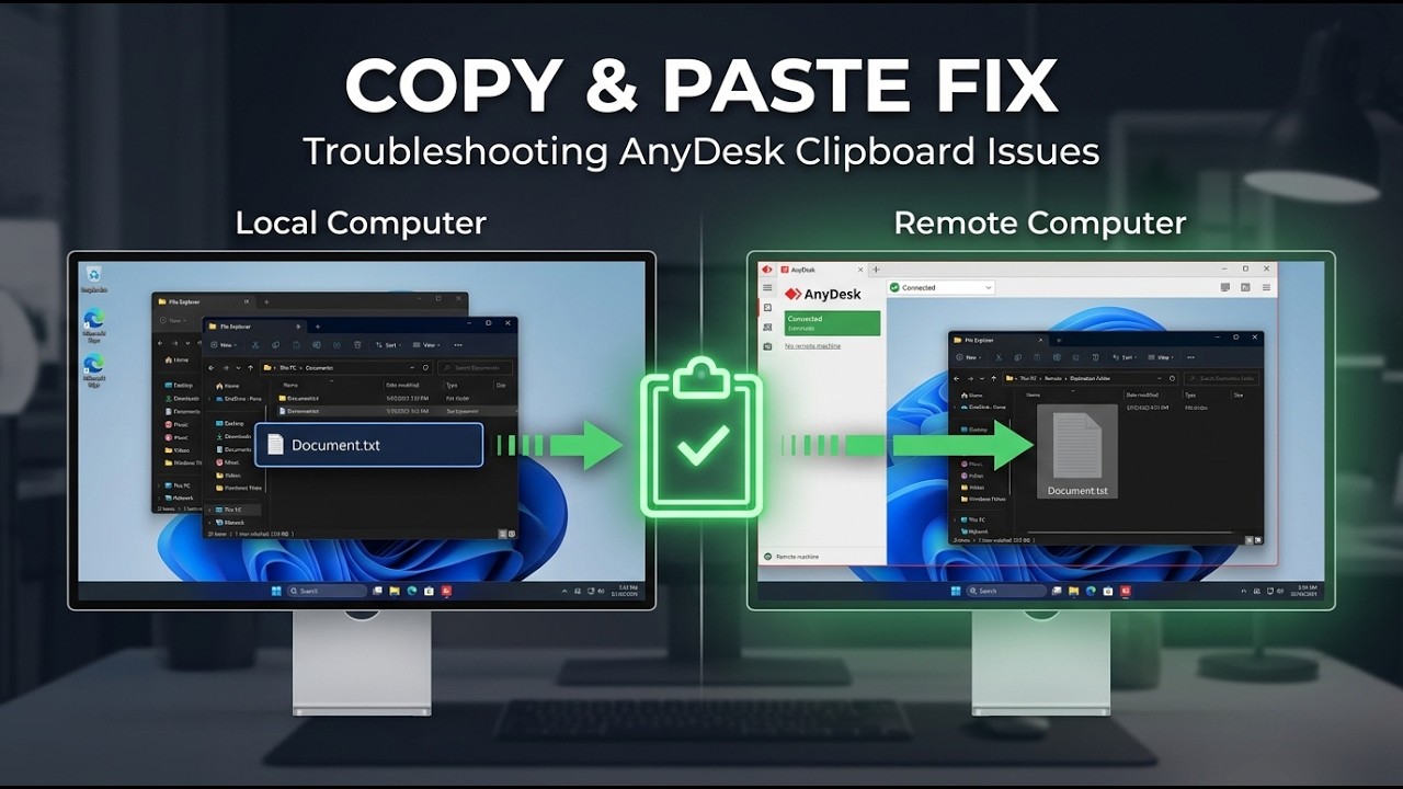 How to Fix Copy and Paste Not Working in AnyDesk (File Transfer) - YouTube