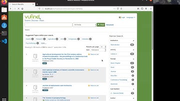 VuFind: Configuring Search and Facet Settings