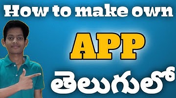 App development for beginners in telugu || create android app easily 2020