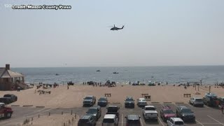 Crews still searching for missing man at Ludington beach