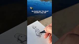 outdoors sketch #sketching #duckadventures #artonyoutube #cuteanimals