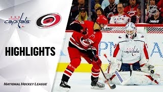 NHL Highlights | Capitals @ Hurricanes 12/28/19