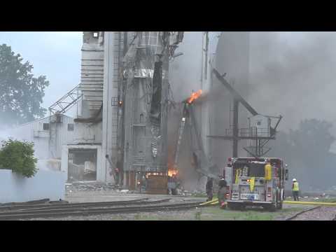 Video: South Sioux City elevator grain explosion