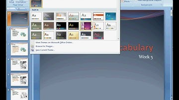 Powerpoint 2007 Themes and Background