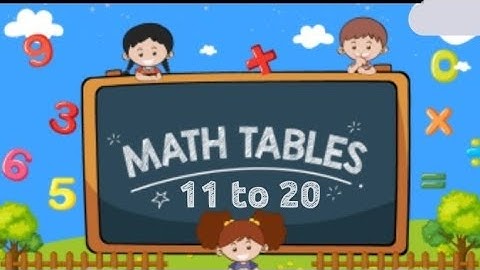 table of 11 to 20
