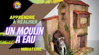 Comment réaliser un moulin à eau pour votre village de Noël [TUTO]