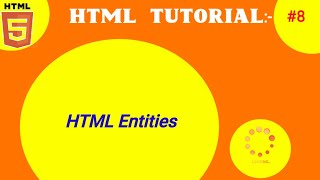 Html Tutorial #8|| HTML Entities || VS CODE || In Hindi || LUCK STUDITY