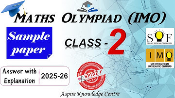 IMO Class 2 Sample Paper 2025-26| Class 2 IMO Sample Paper | Maths Olympiad Class 2 #imo #v114