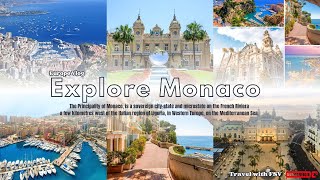 Explore Monaco I Europe I Europe Vlog I 4K with Relax & Calm Music I Travel with FSV