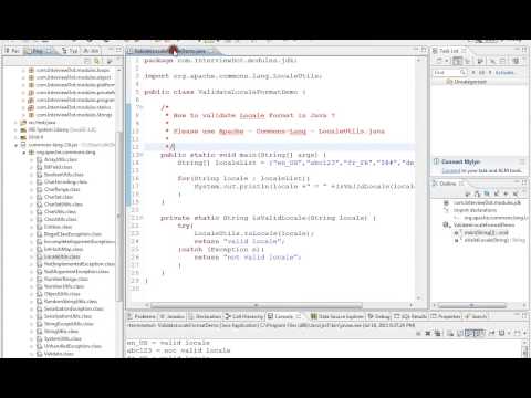 HOW TO VALIDATE LOCALE FORMAT JAVA   DEMO