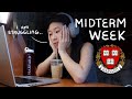 Harvard midterms  productive caffeinated  stressed
