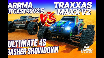 ARRMA Outcast 4S V2.5 vs. Traxxas MAXX V2 – Ultimate 4S RC Basher Showdown! 💥💥💥