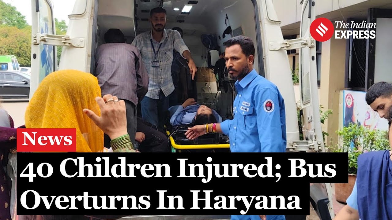 Haryana School Bus Accident: Bus Overturns In Haryana's Pinjore, 40 ...