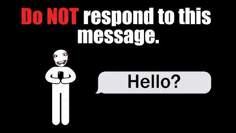 If You Got This Message, It