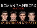 The Valentinian Dynasty-Roman Emperors-Real Faces-Emperors Valentinian I,II-Valens-Gratian