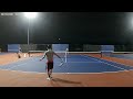 Tennis rally with Mr. H focusing on consistency!