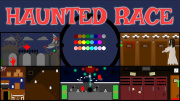 24 Marble Race EP. 54: Haunted Race (by Algodoo)