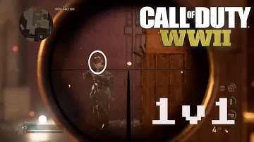 CALL OF DUTY WW2 1V1 WITH SNIPERS!!! | My First Time Quickscoping!