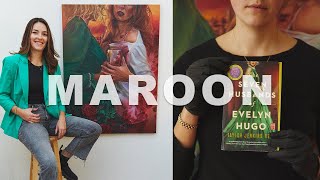 my painting of maroon | Evelyn and Celia 🍷 | voiceover art process