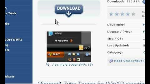 How to get the Zune Theme for your computer