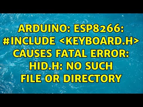 Arduino: ESP8266: #include