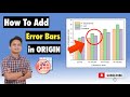 Cara menambahkan error bar pada diagram batang di ORIGIN