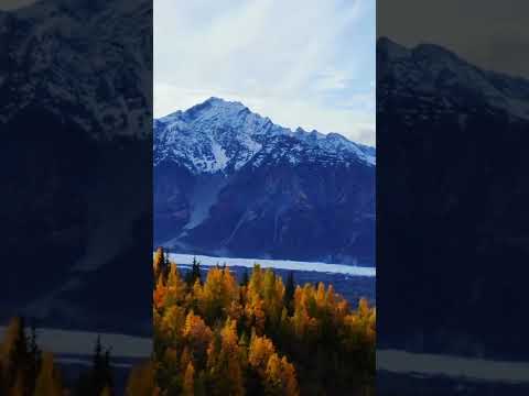 Chugach mountains near Matanuska glacier  in fall, Alaska