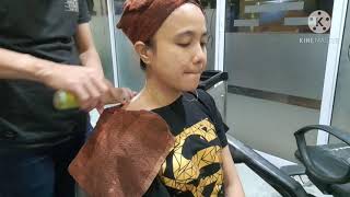Vlog part 2 Creambath plus massage cewek cantik sampai merem ke enakan