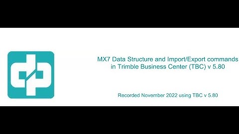MX7 Processing in TBC 5.80