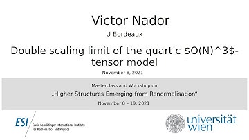 Victor Nador - Double scaling limit of the quartic $O(N)^3$-tensor model