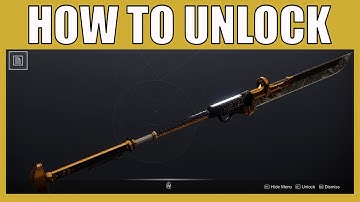 How To Unlock And Craft Your First Glaive In Destiny 2 Witch Queen Season 16