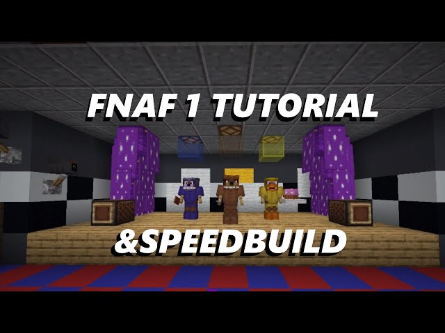 FNAF 1 Map Speedbuild (+Map Tour) in Minecraft 