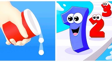 Number Run 3D vs Bounce And Collect - Satisfying Gameplay 2025