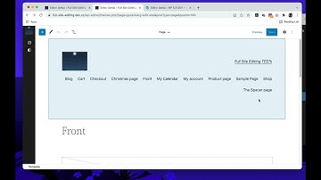 Looking closer av Navigation block possibilities in Gutenberg.