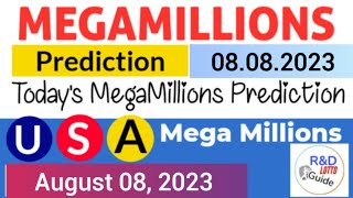 MegaMillions Prediction For 8 August 2023 | US MEGAMILLIONS TODAY 08.08.2023