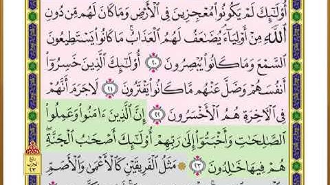 الصفحة ( 224) من القرآن الكريم سورة هود _ مصحف التقسيم الموضوعي _