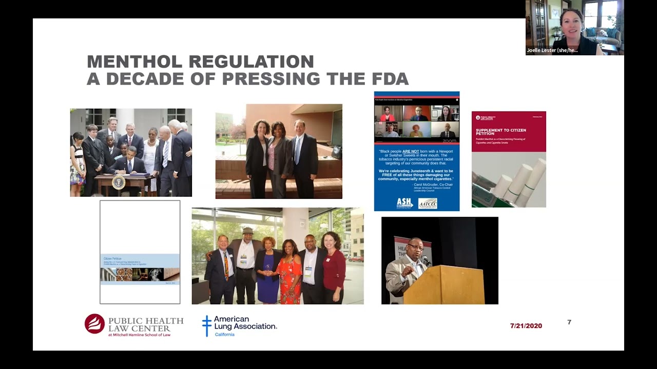 CA Menthol Cigarettes and Flavored Cigars The FDA's Proposed Product