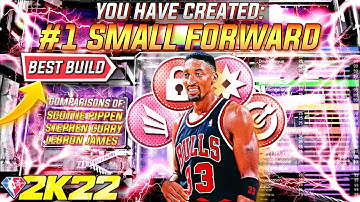 *#1 MOST BROKEN* SMALL FORWARD 2-WAY PASS FIRST WING LOCKDOWN SCOTTIE PIPPEN BUILD ON NBA 2K22!