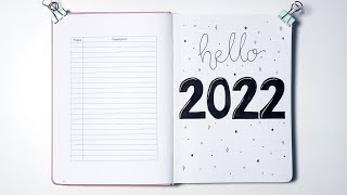 2022 BUJO SET UP: COVER PAGE | Plan with me! 2022 BUJO SET UP: COVER PAGE | Plan with me!