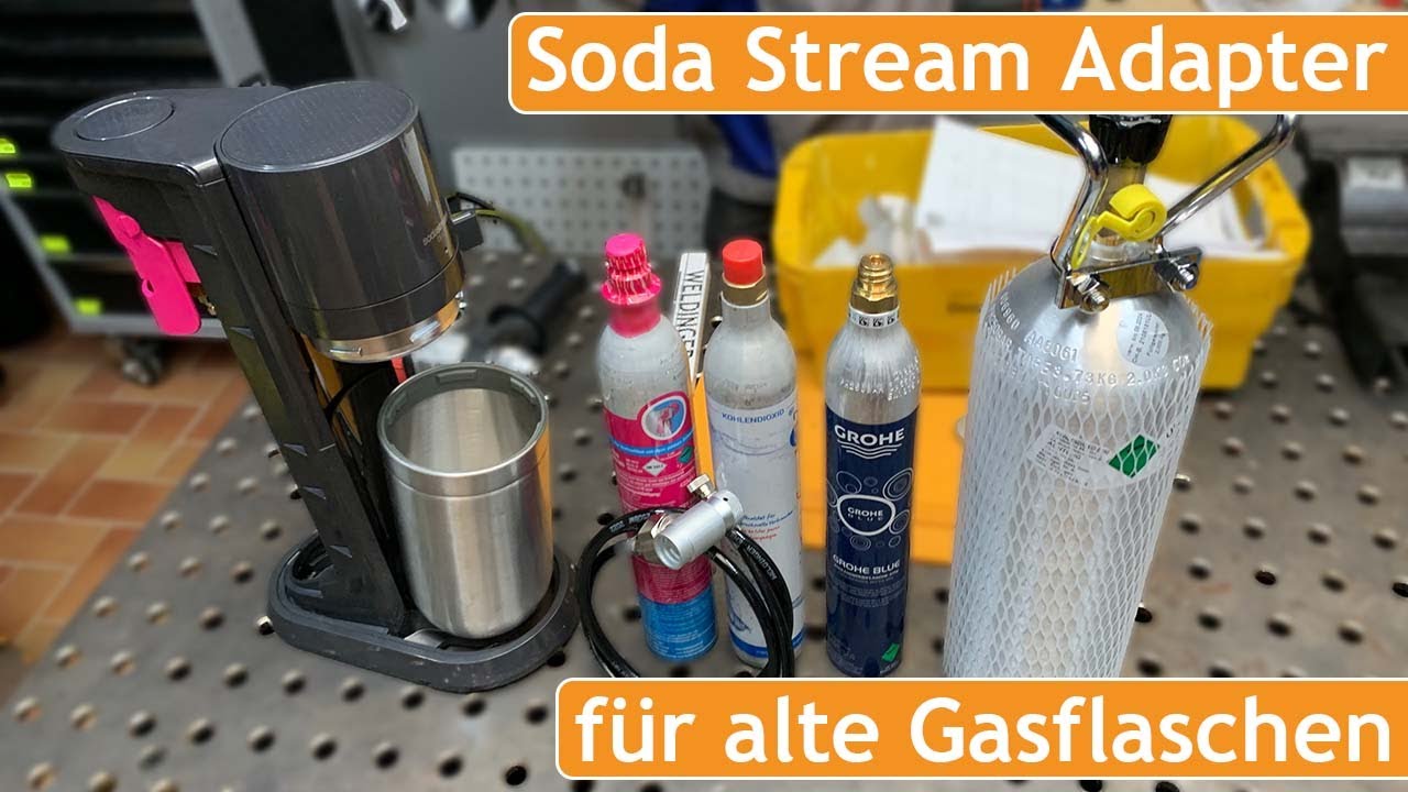 Adapter-Hochdruckschlauch für größere CO2 Flaschen geeignet für