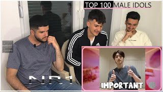 FNF Reacts to 100 ICONIC moments in the HISTORY of MALE IDOLS